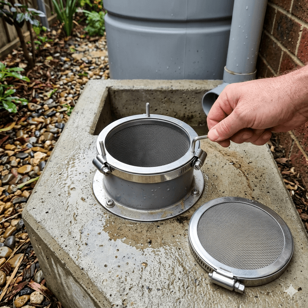 Stainless Steel SUS 304 / SUS 316 / SUS 316L Anti-Mosquito Tank Screen for Rainwater Harvesting Infrastructure - Image 2
