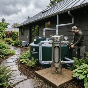 Residential Rainwater Harvesting & Filtration System (Western/European Style)
